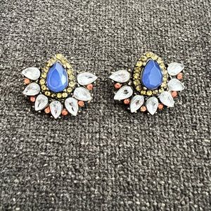 J Crew jeweled earrings